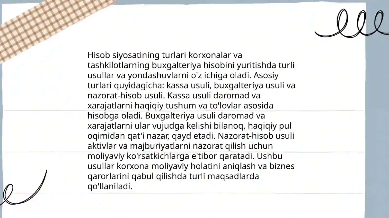 Hisob siyosati auditi 3