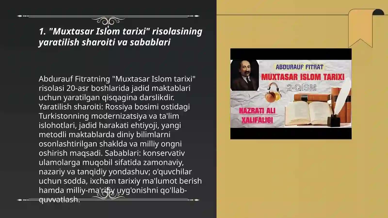 Risola "Muxtasar Islom tarixi" 3