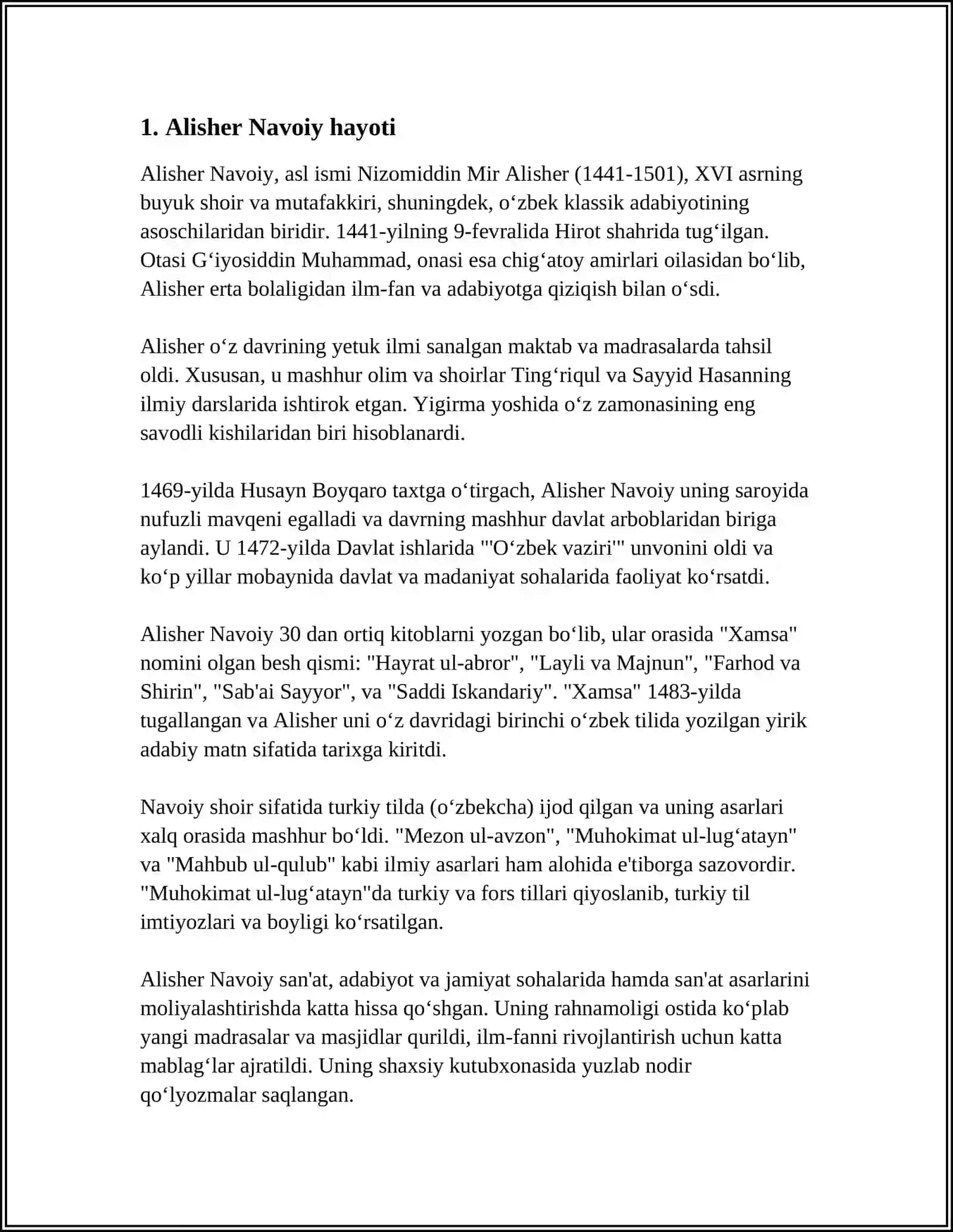 ALISHER NAVOIY 3