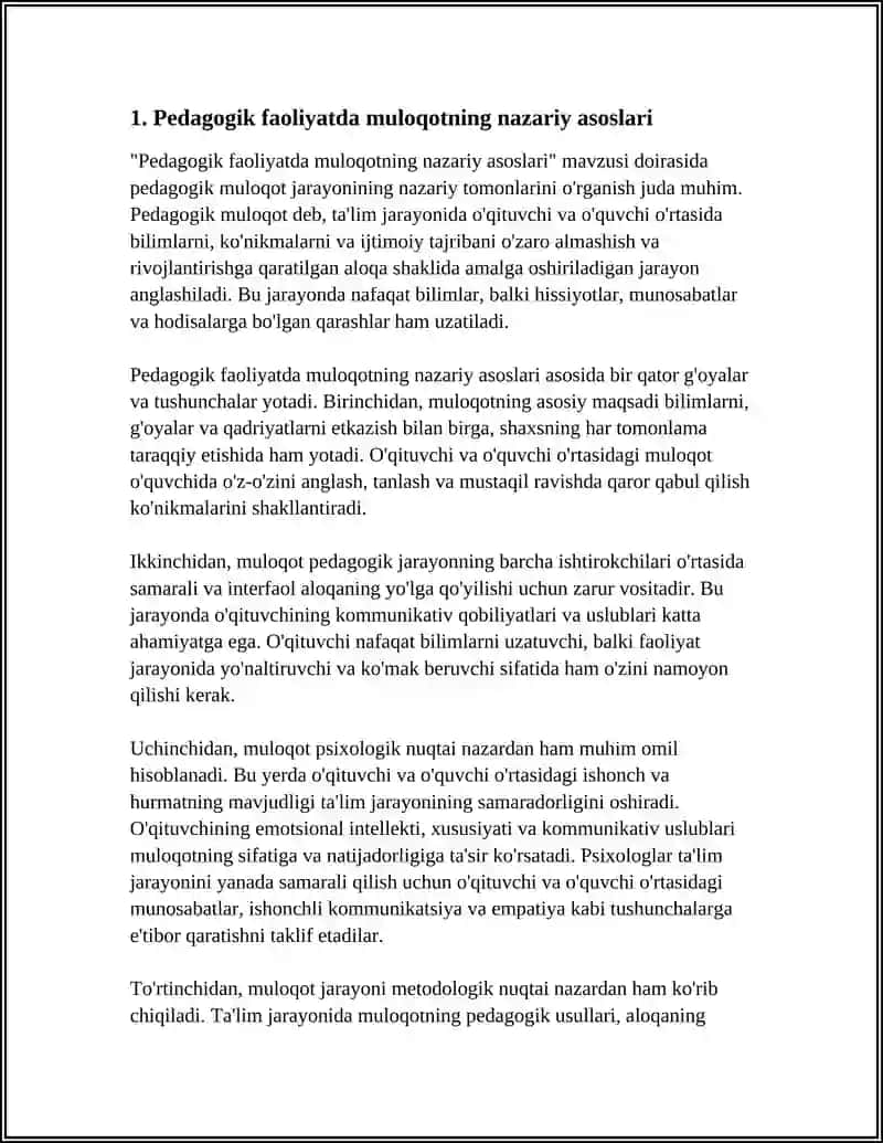 PEDAGOGIK FAOLIYATDA MULOQOT 3