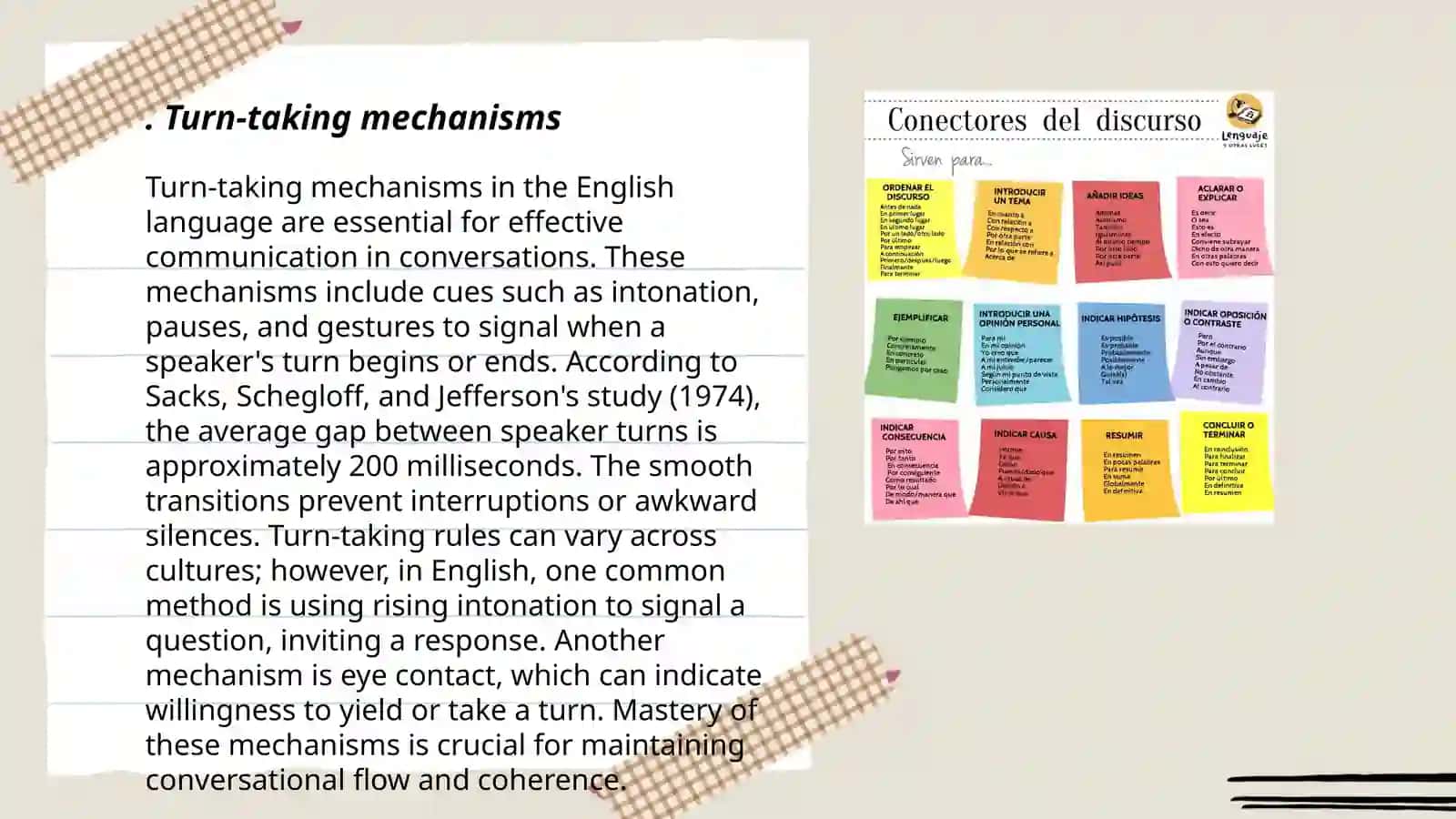Turn-taking mechanisms 3