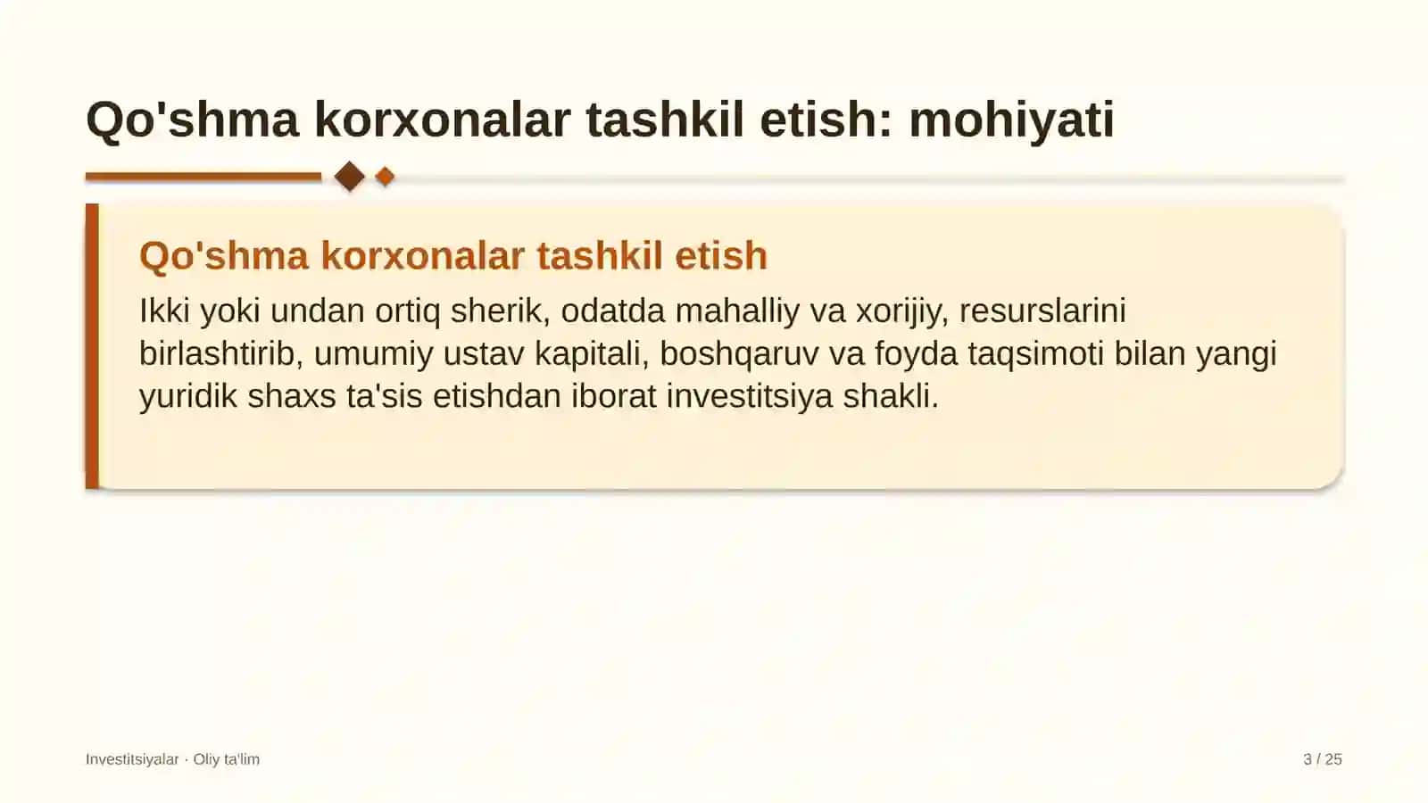 Striming platformalarida qo'shma korxonalar tashkil etish 3