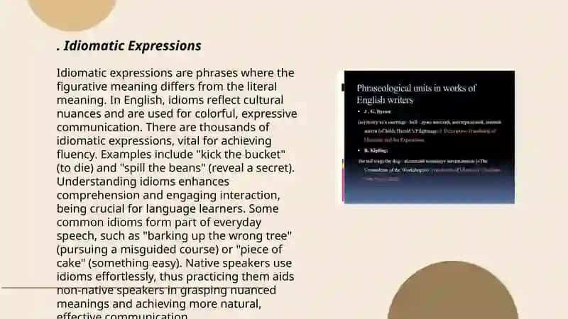 Idiomatic Expressions 3