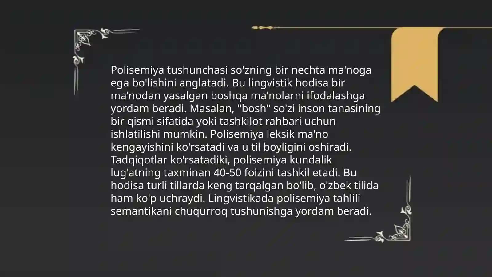 Polisemiyaning turlari 3