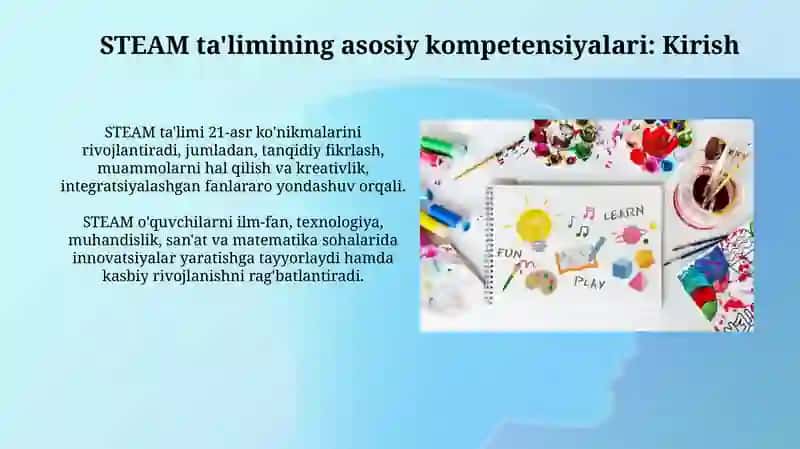 STEAM ta'limining asosiy kompetentlari 3