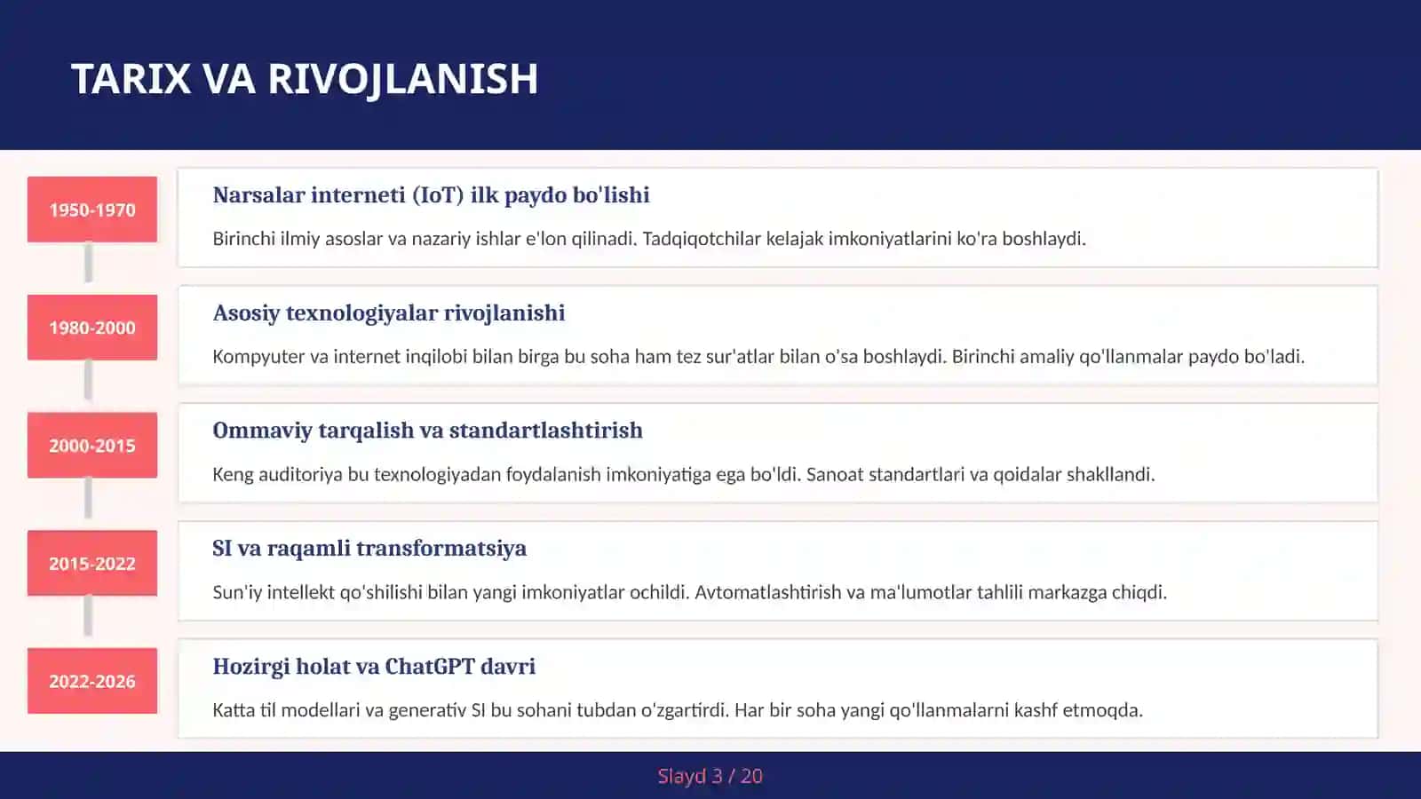 Narsalar INTERNETI (IOT) 3