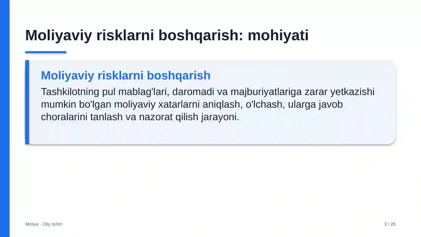 Xususiy telekanallarda moliyaviy risklarni boshqarish 3