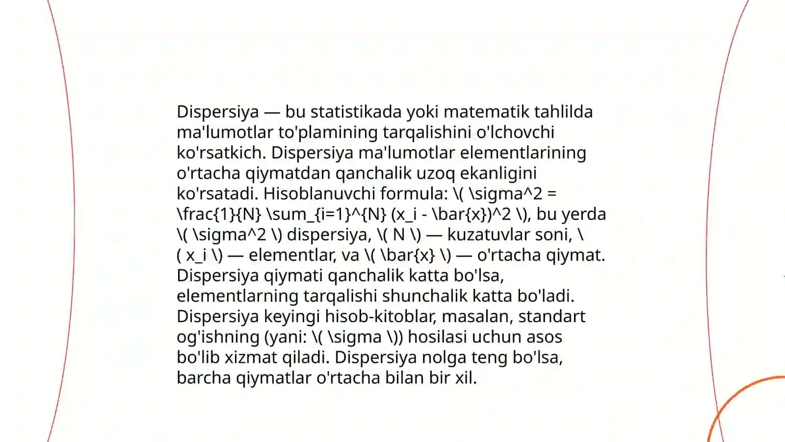 Dispersiya turlari 3