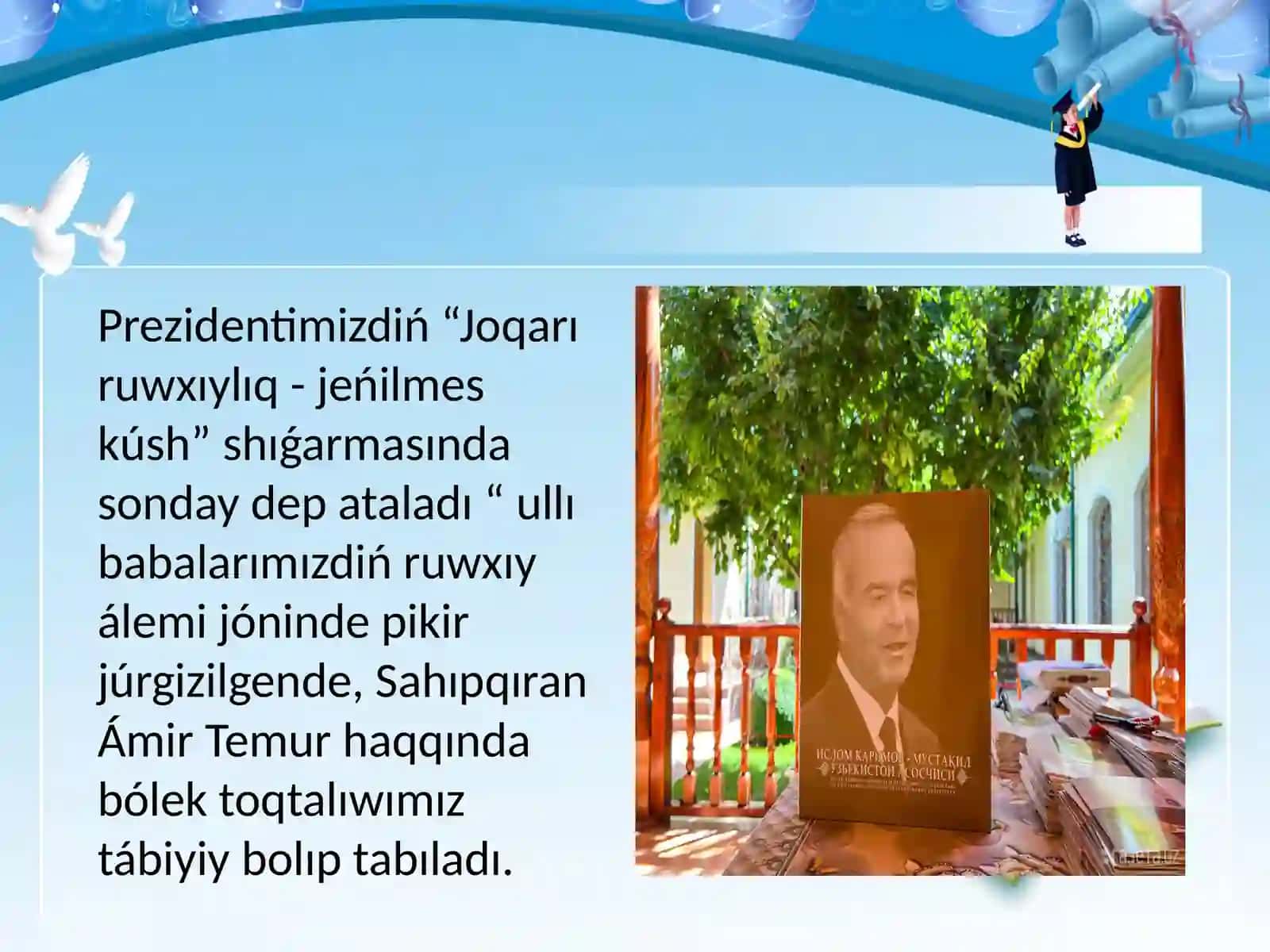 Ámir Temur hám Temuriyler dáwiri kórkem óneri 3