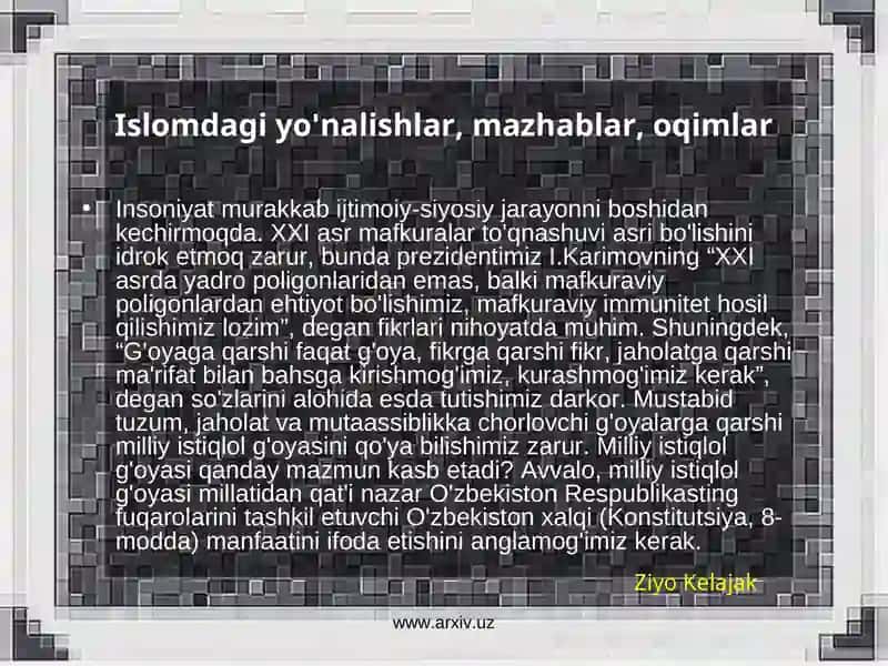 Islom mazhablari 3