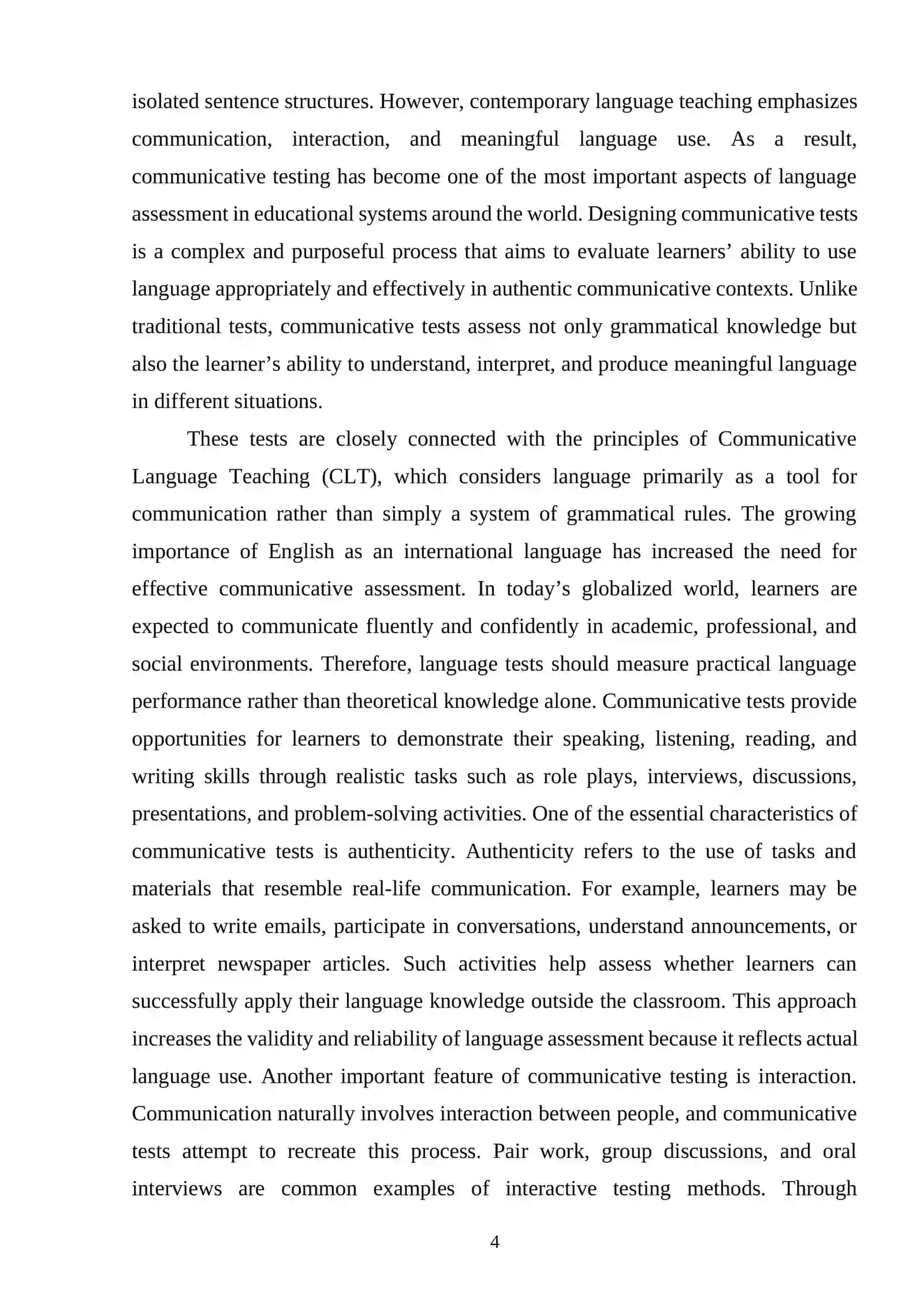 Designing communicative tests 3