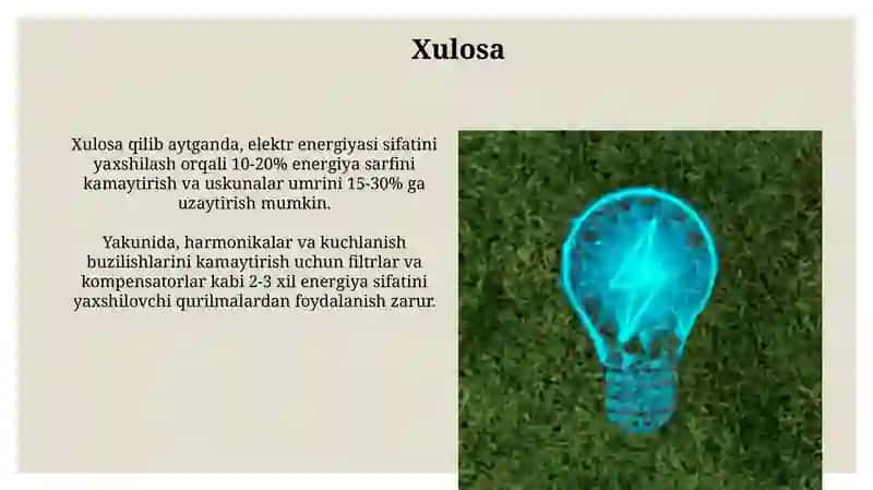 Elektr energiyasining sifati 3