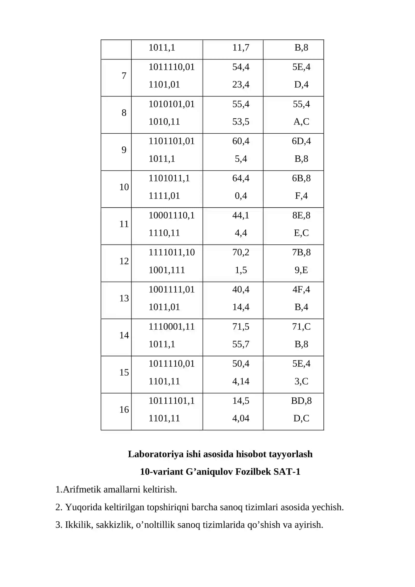 LABORATORIYA ISHI –2 3