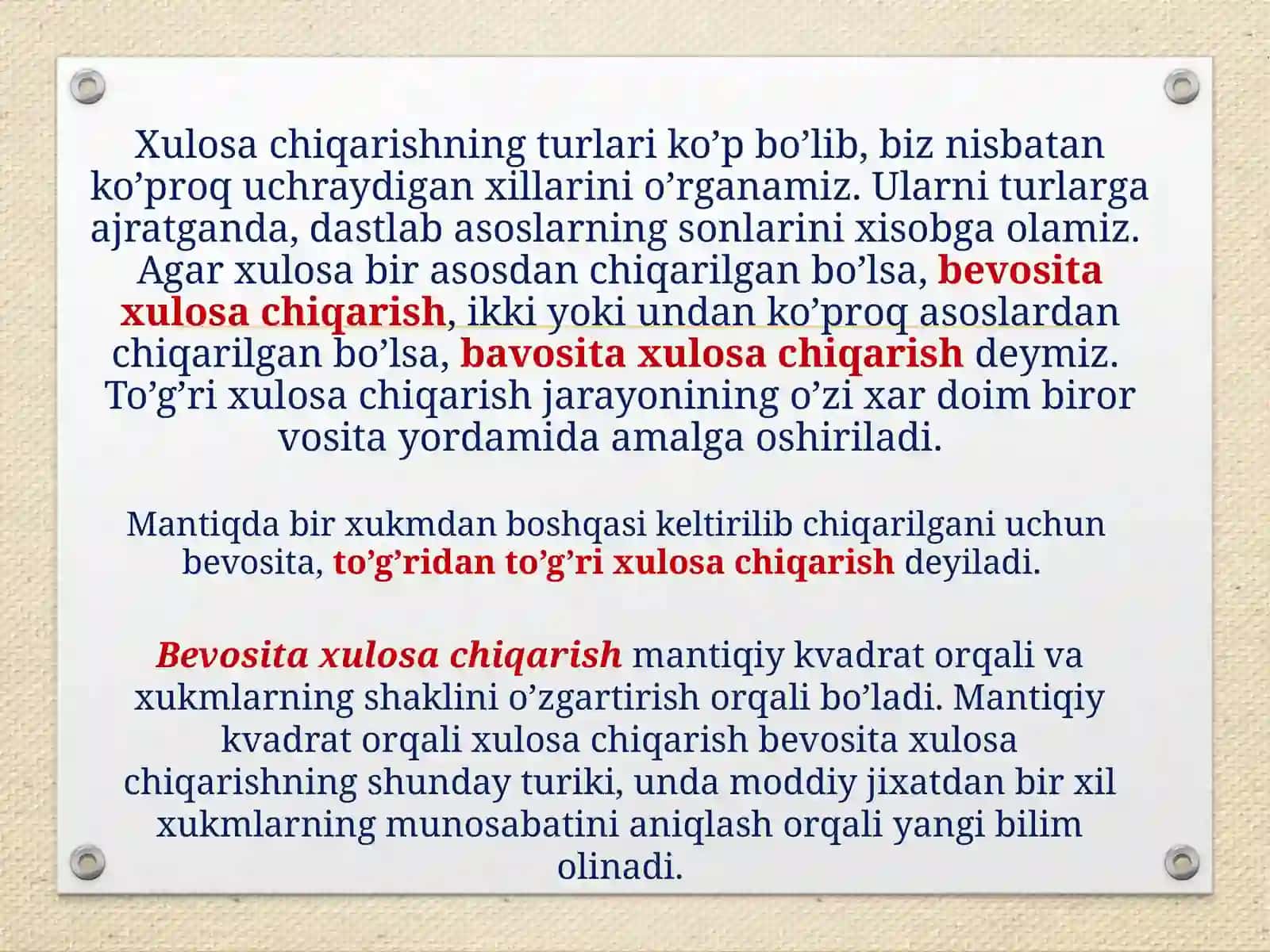 Xulosa 3