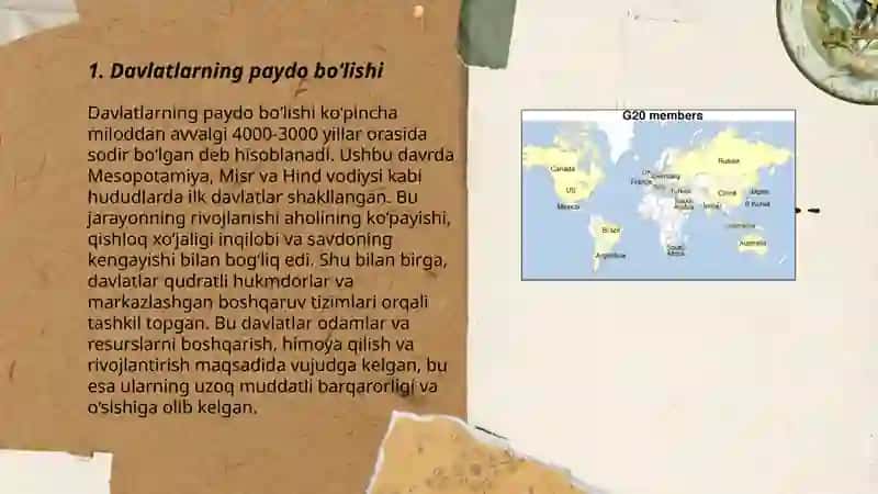 Davlatlarning paydo bo‘lishi 3