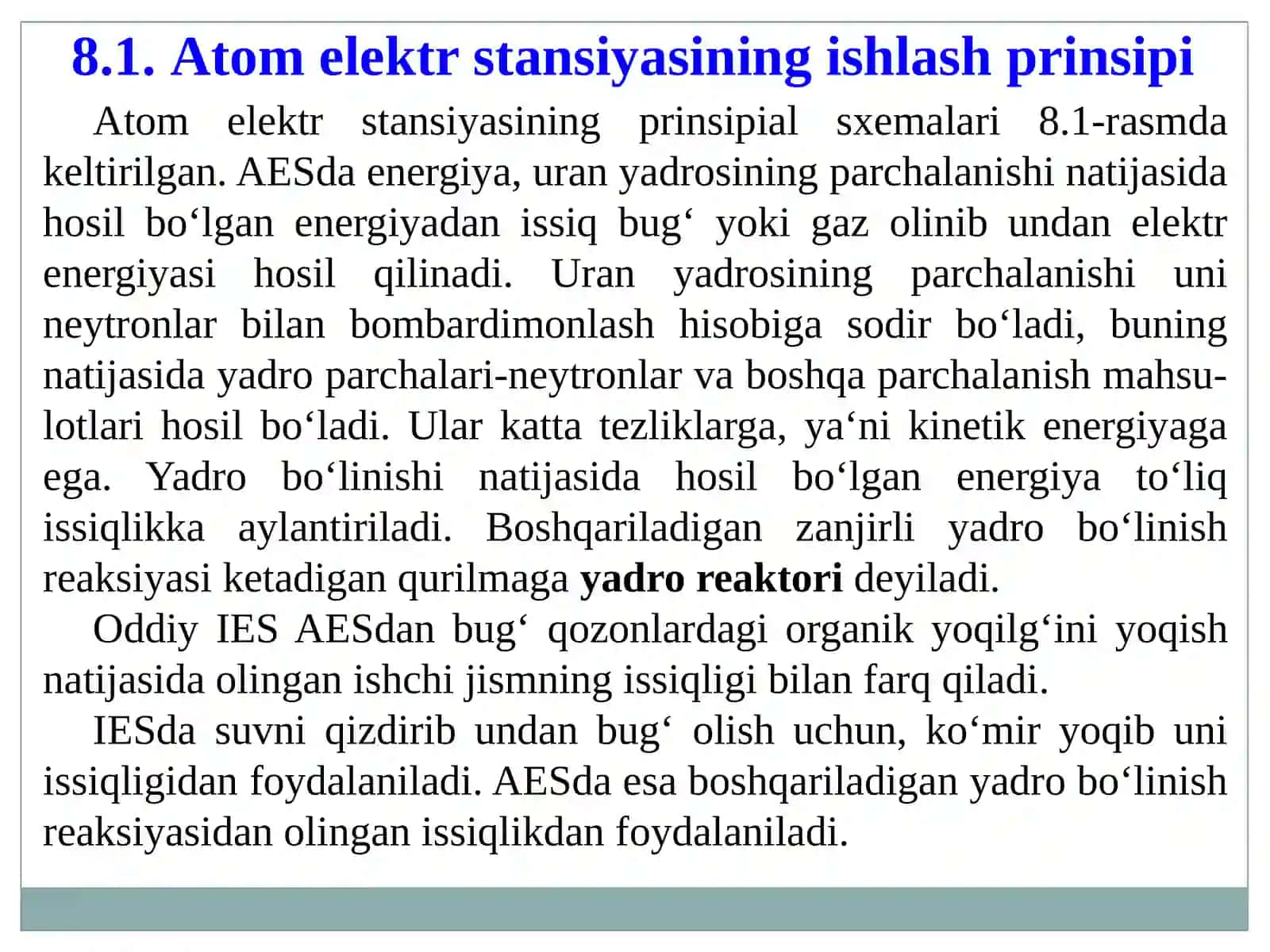 ATOM ELEKTR STANSIYALARI (AES) 3