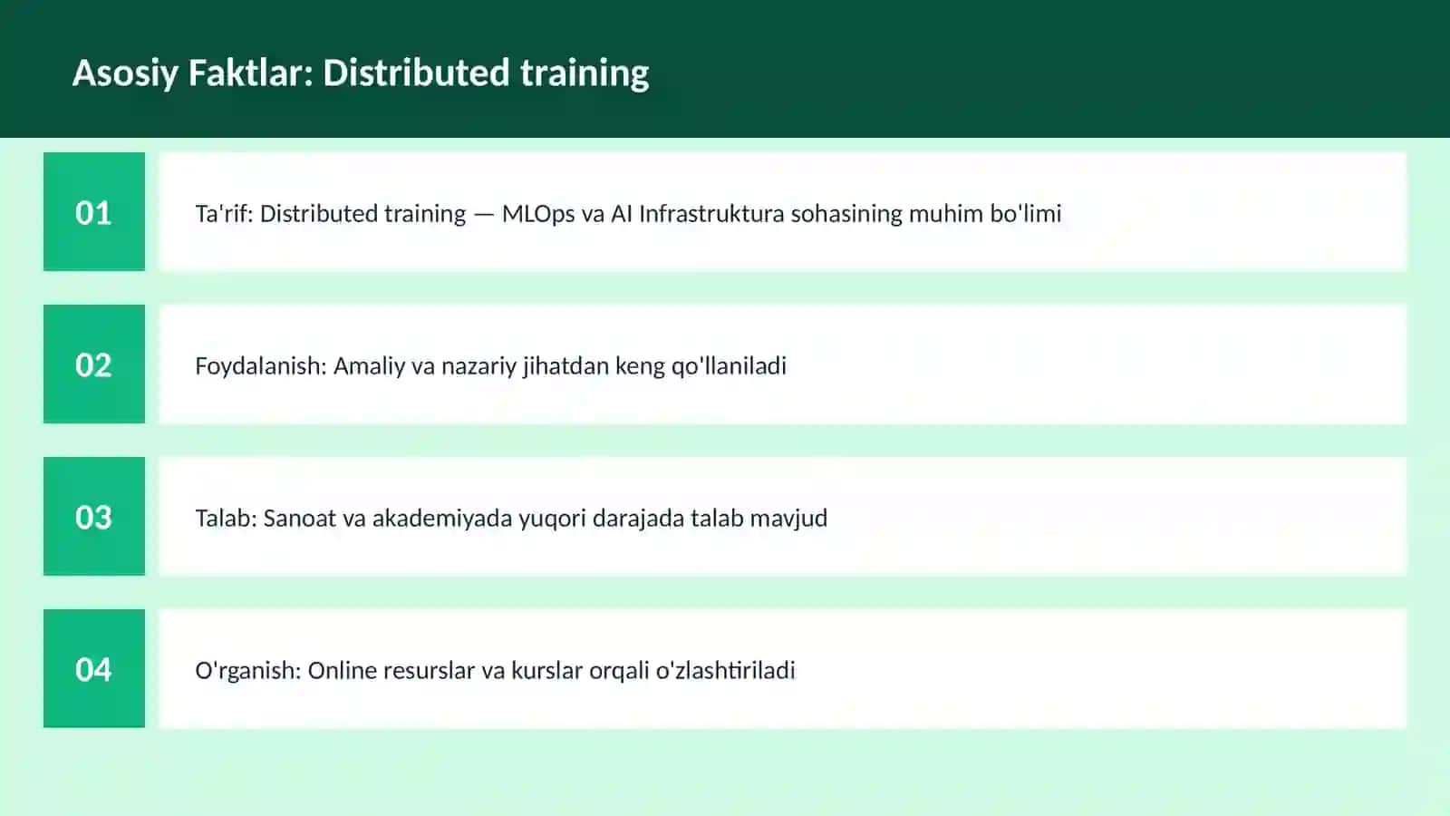Distributed training 3