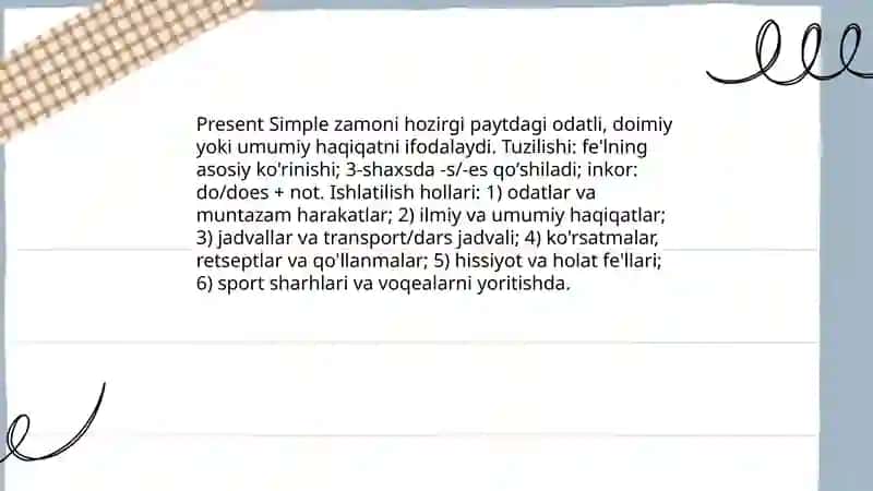 Present Simple taqdimoti 3
