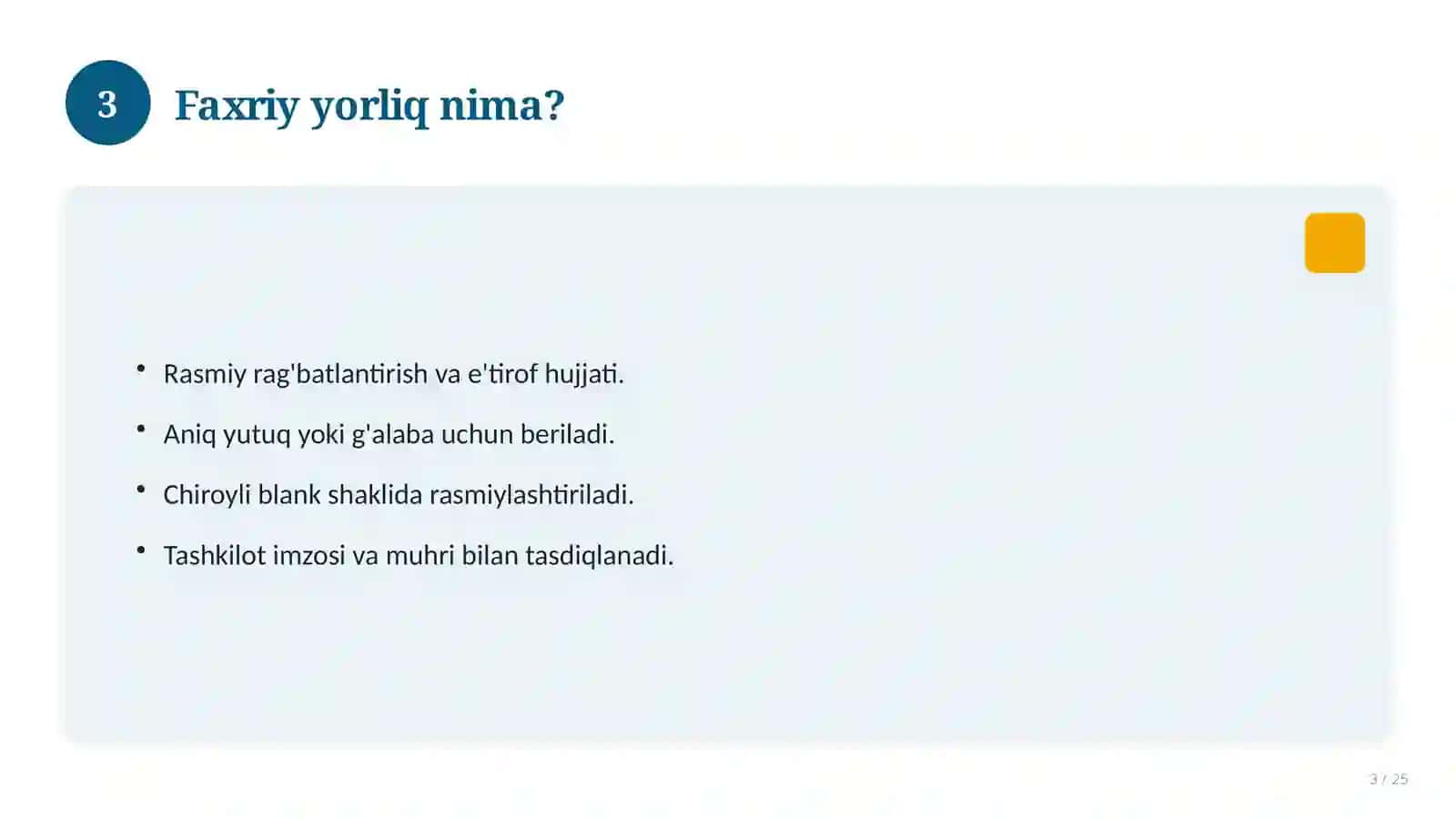 Faxriy Yorliq Premium Gold 3