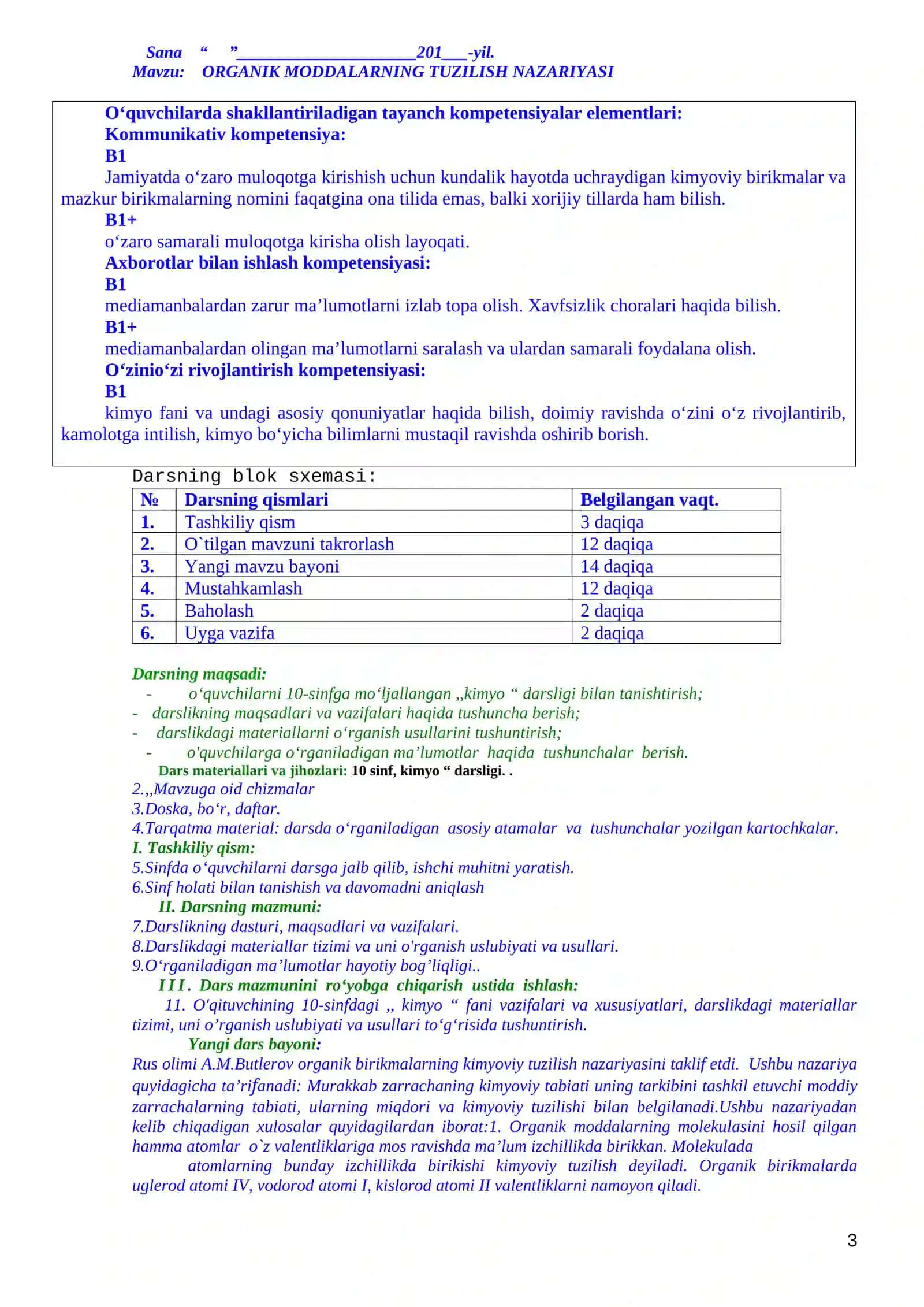 ORGANIK KIMYO TARIXI 3