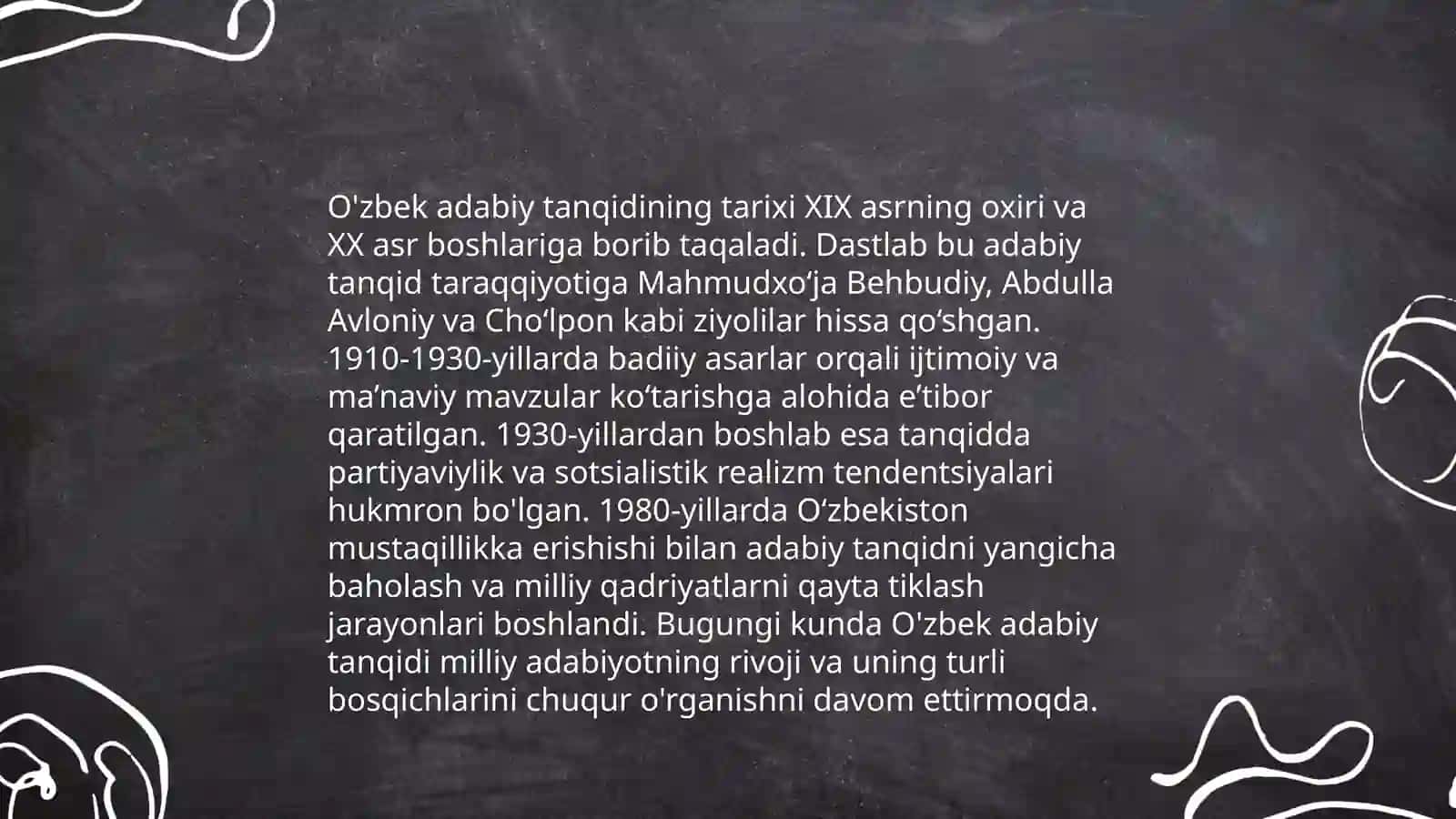 O'zbek adabiy tanqidi 3