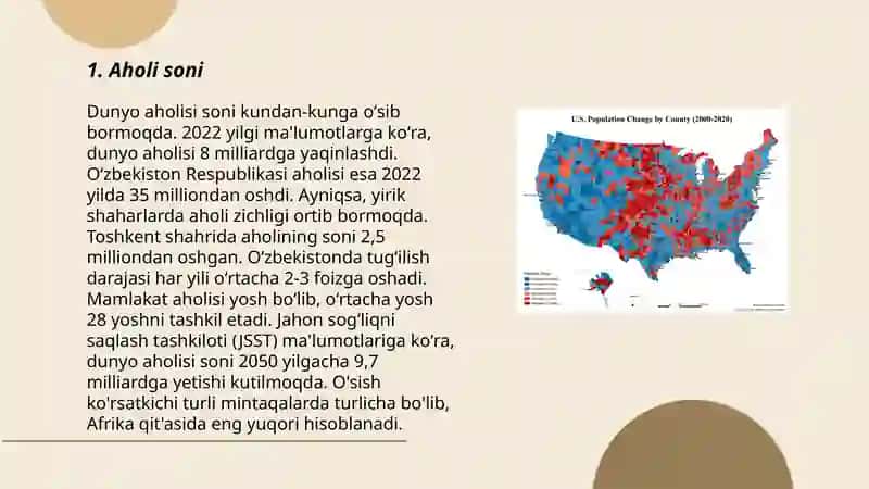 Aholi statistikasi 3