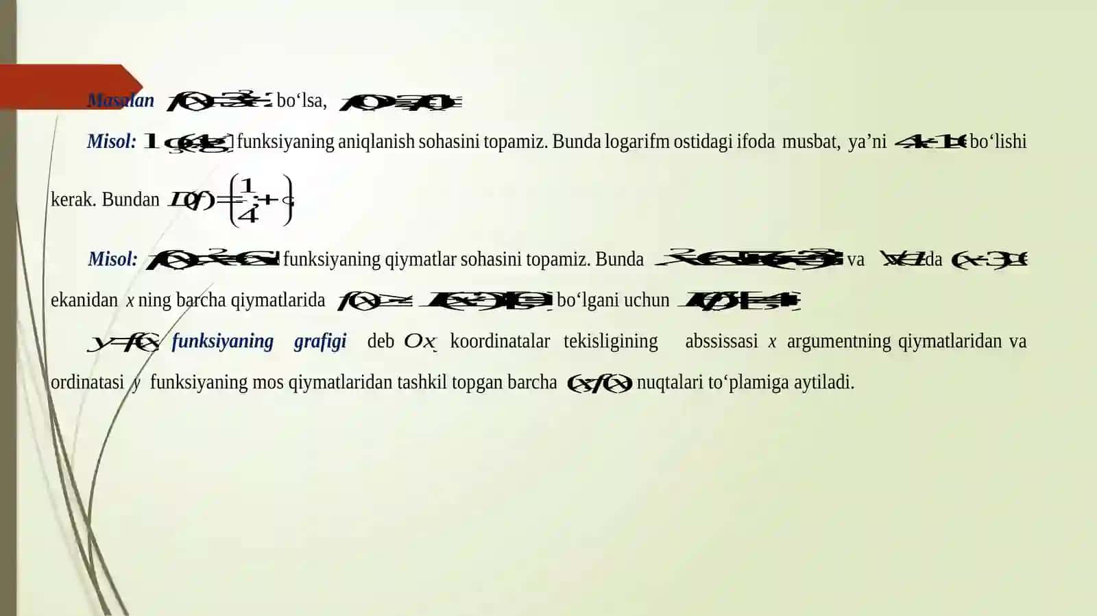 Funksiya. Funksiyalarning asosiy xossalari 3