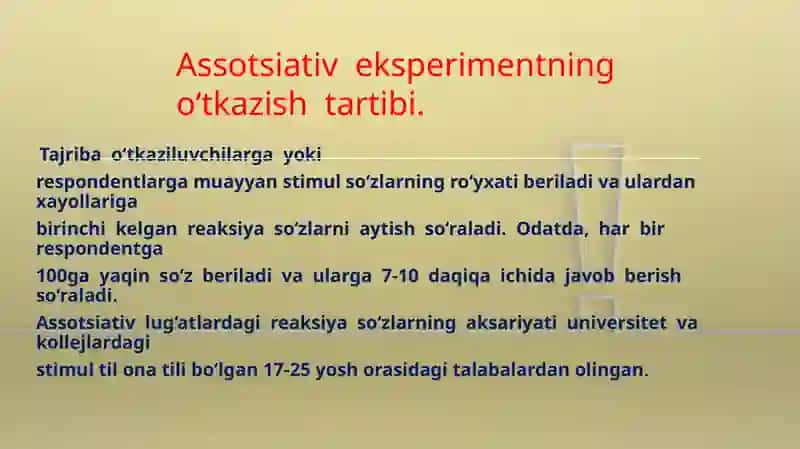 Assotsiativeksperiment 3