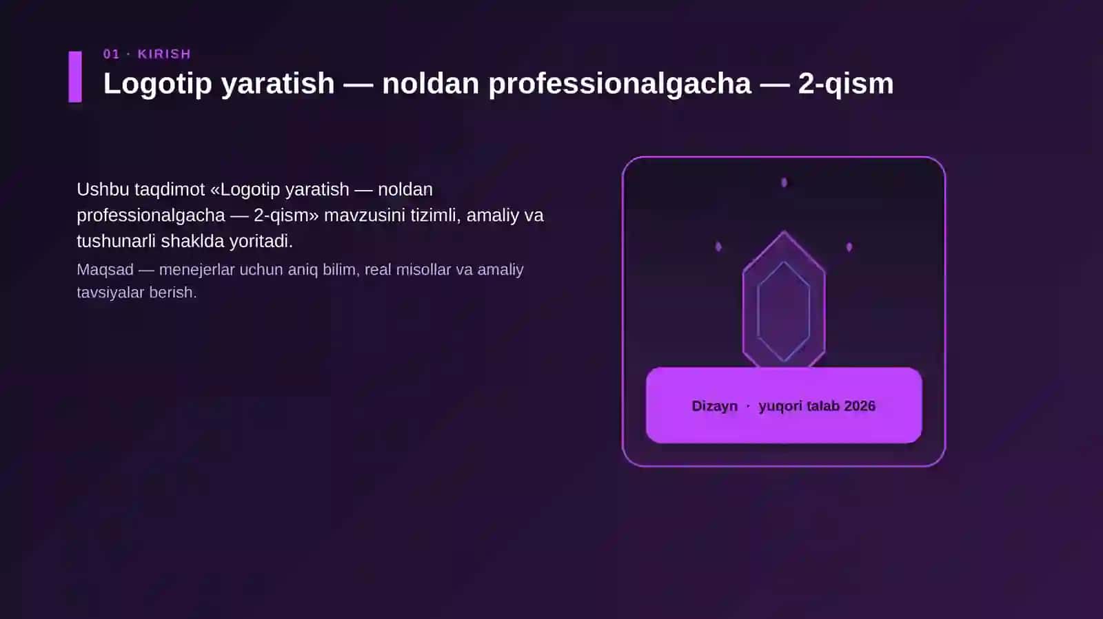 Logotip yaratish — noldan professionalgacha — 2-qism 3