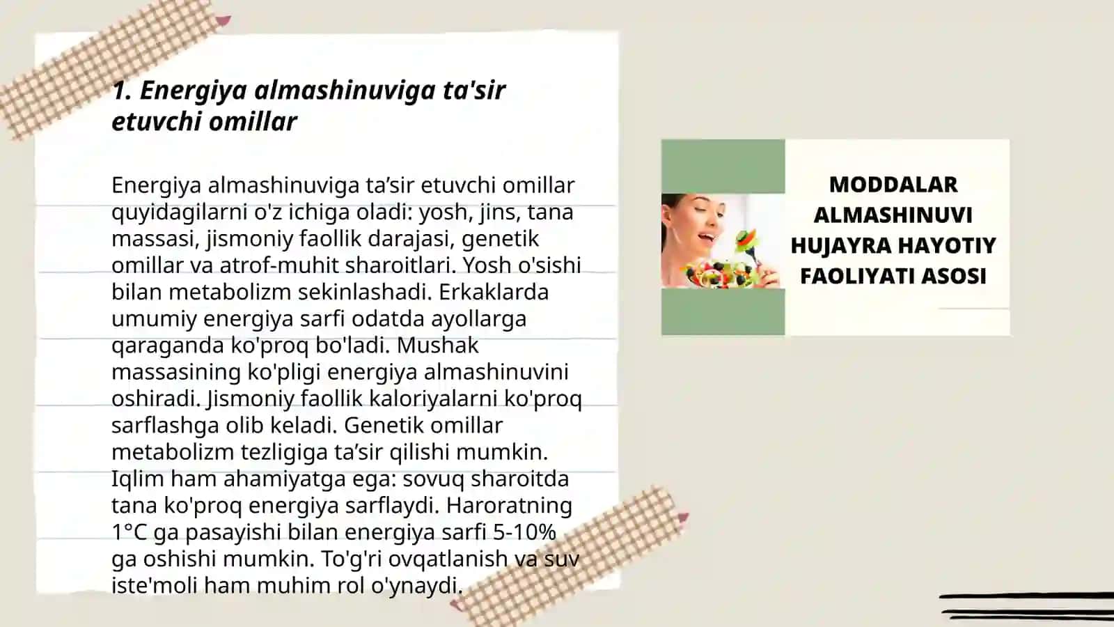 Energiya almashinuvi 3