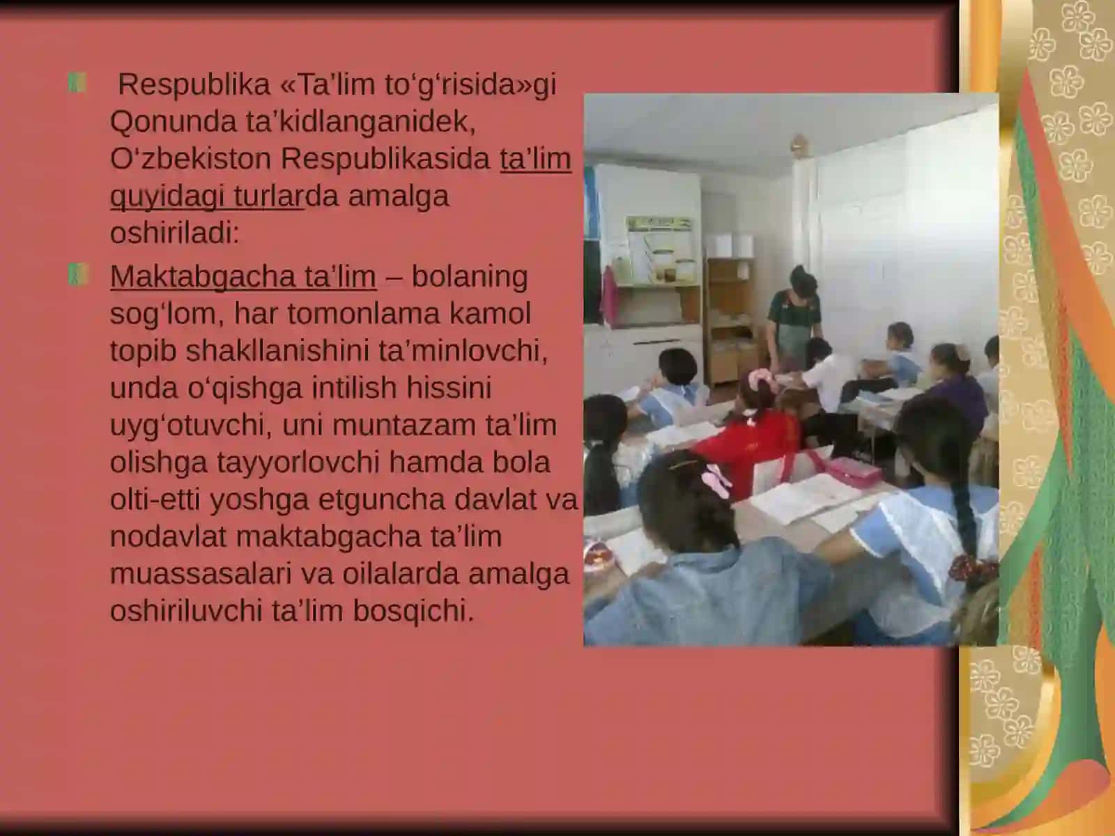 Ta’lim turlari 3