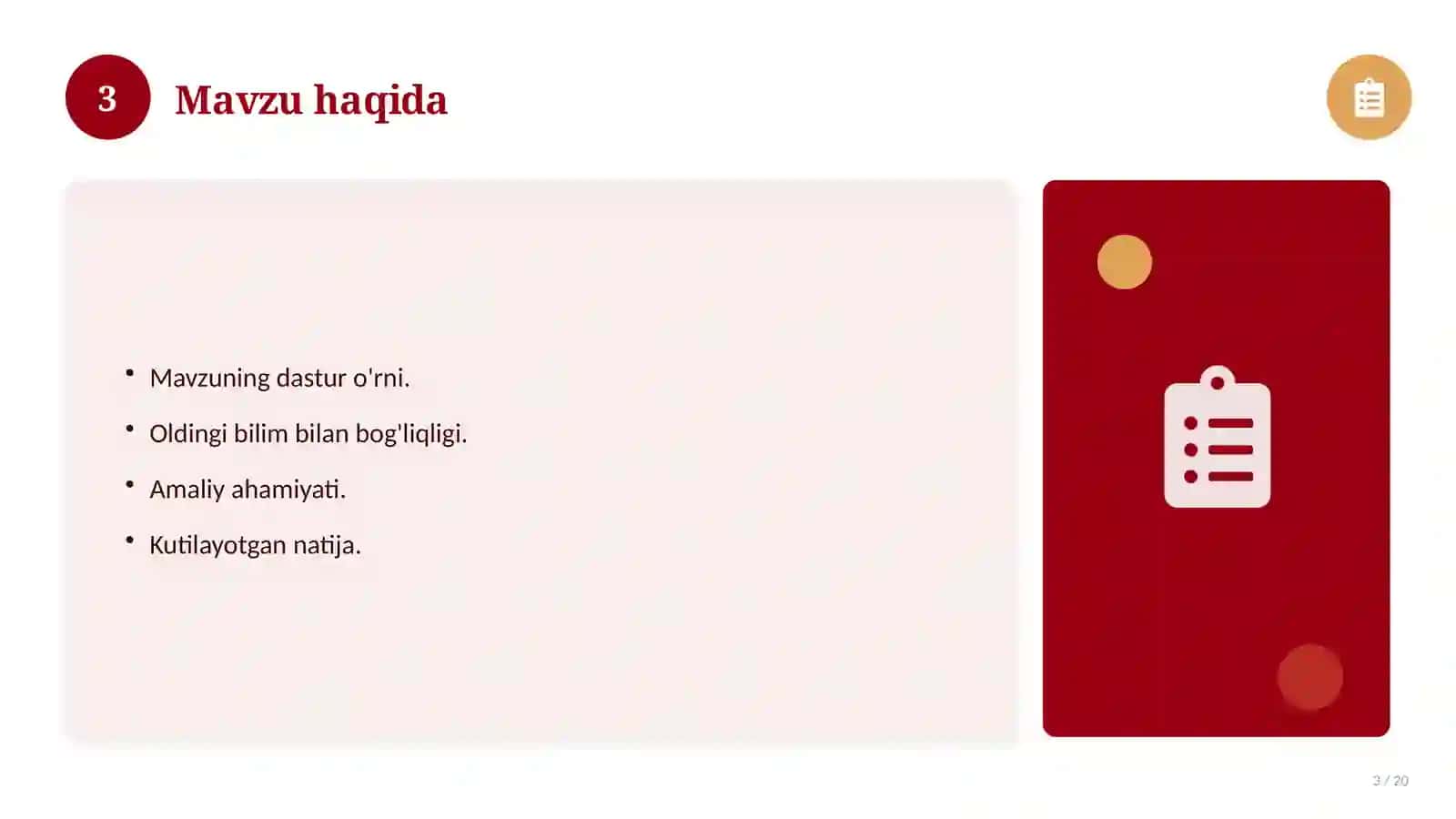 Informatika fanidan 6-sinf: mustaqil ish topshiriqlari 3