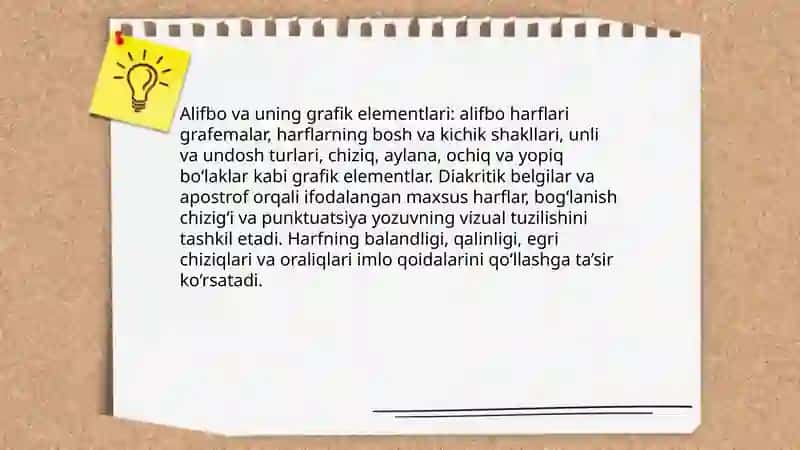 Alifbo va uning grafik elementlari 3