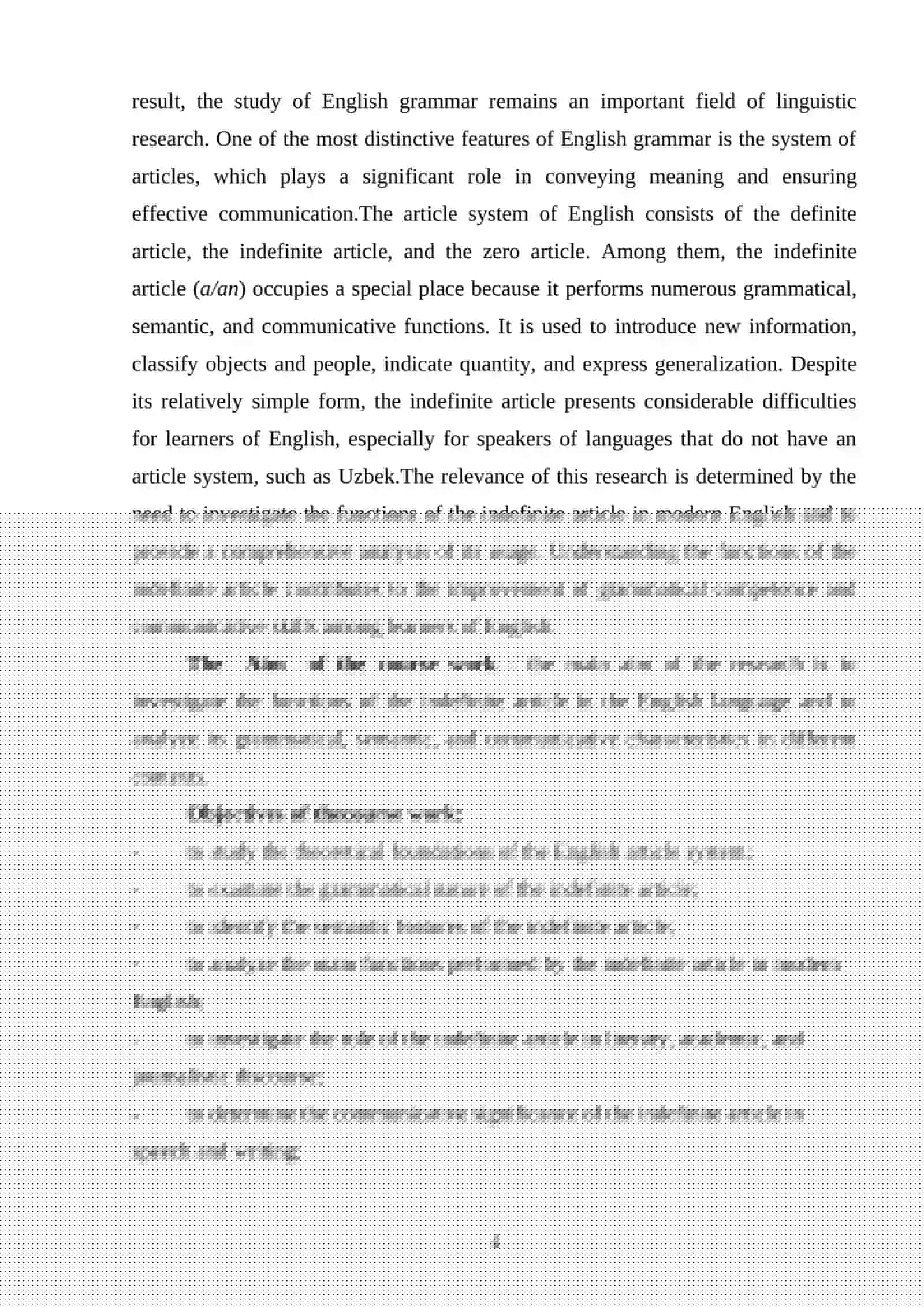 Functions of the indefinite article 3