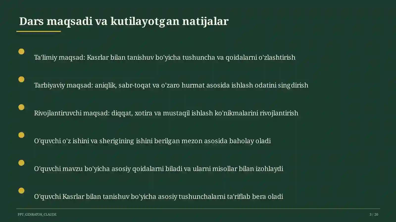Kasrlar bilan tanishuv (4-sinf) 3