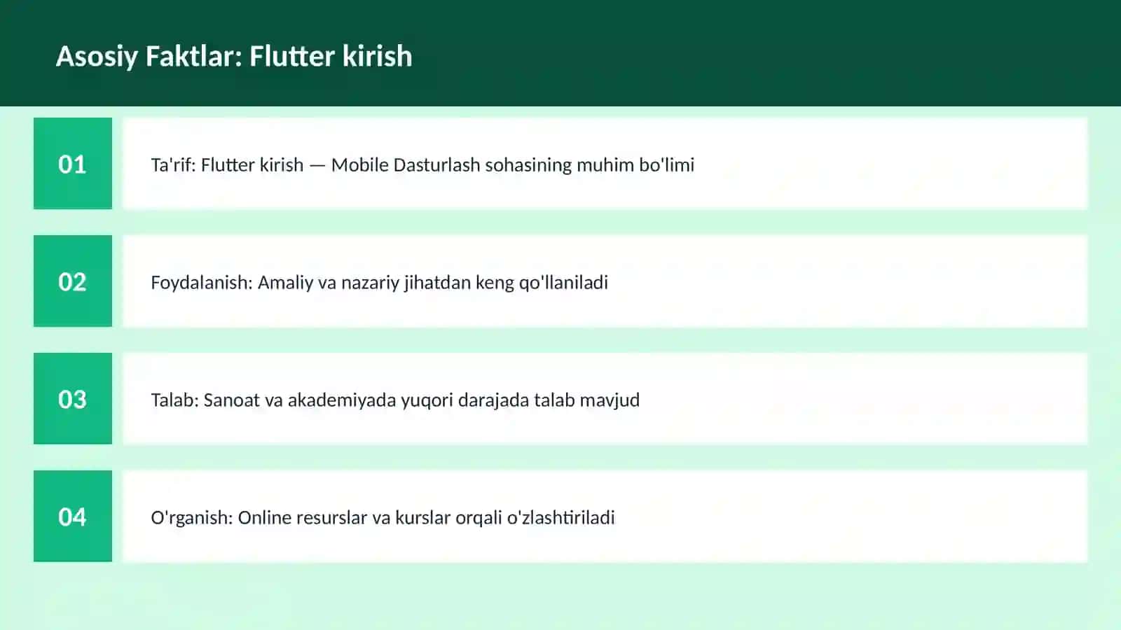 Flutter kirish 3