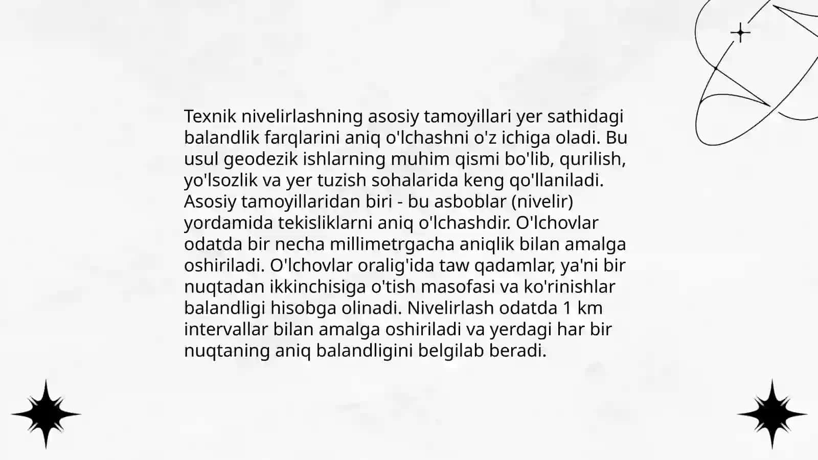 Texnik nivelirlash ishlari 3