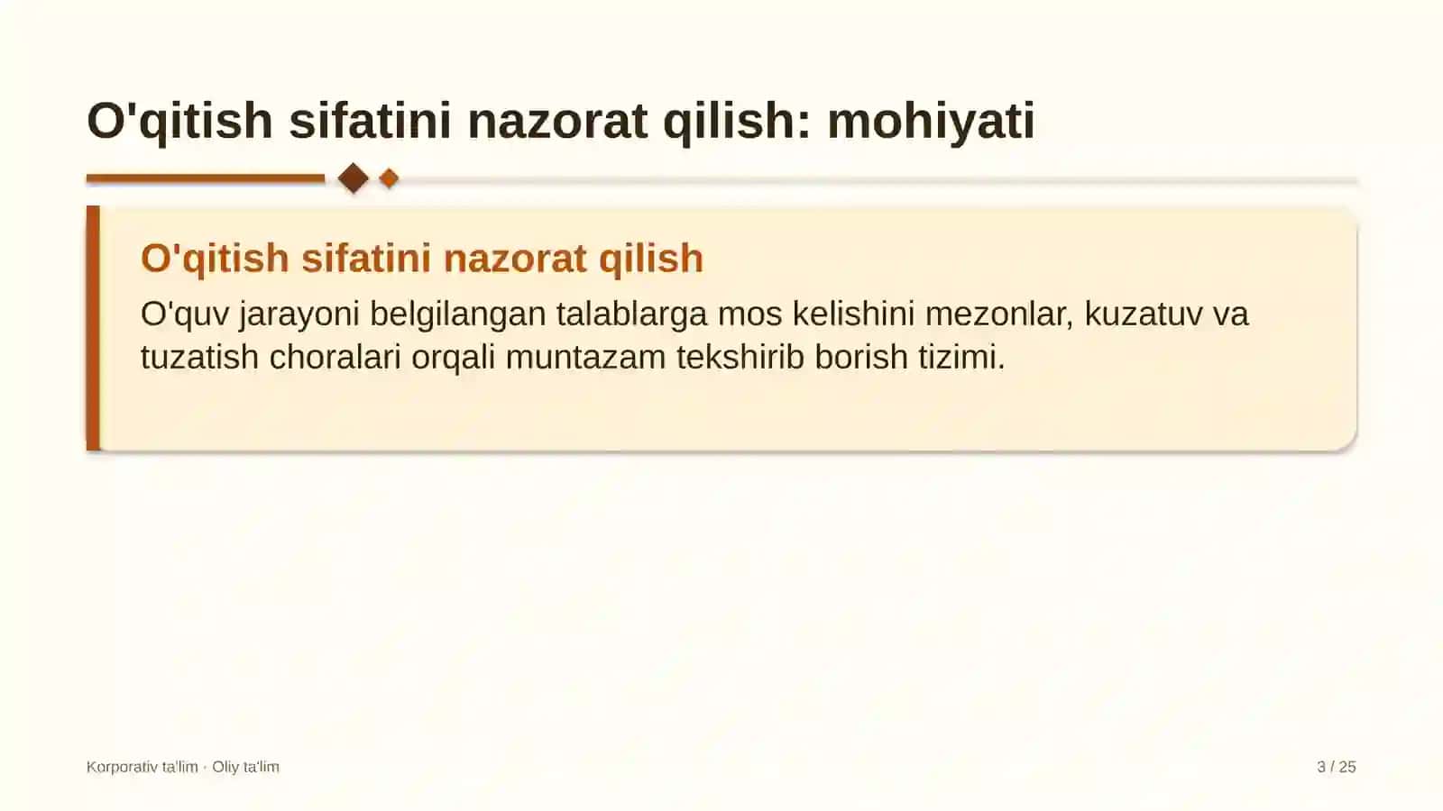 Buyurtmaxonalarda o'qitish sifatini nazorat qilish 3