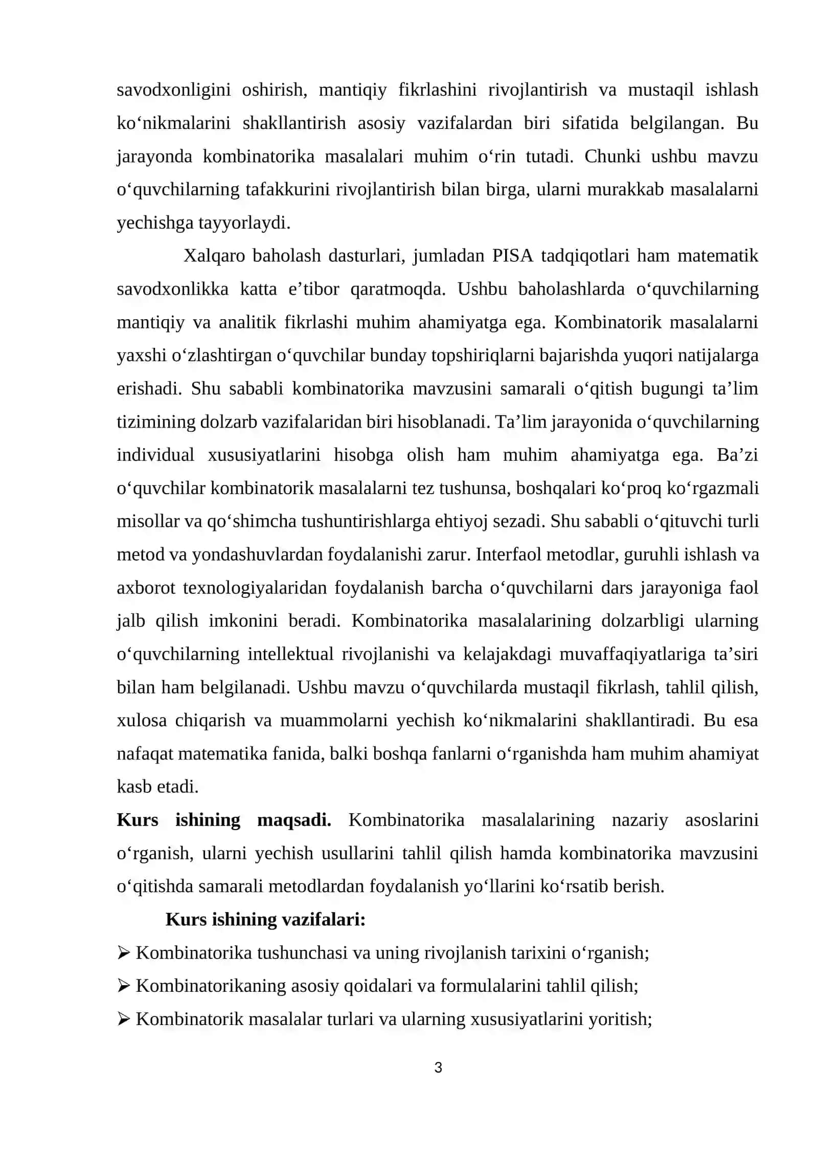 Kombinatorika masalalari. Takroriy sxema 3