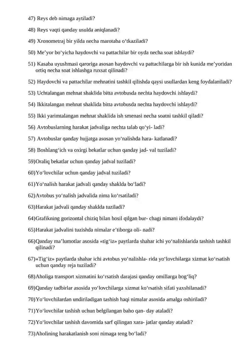 Avtomobillarda tashish va harakat xavfsizligini tashkil etish asoslari 3