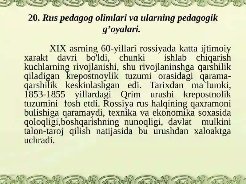 N.I.Pirоgоvning pedagogik g’oyalari 3