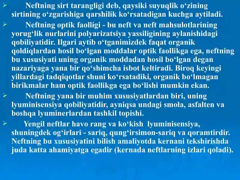 Neft turlari 3