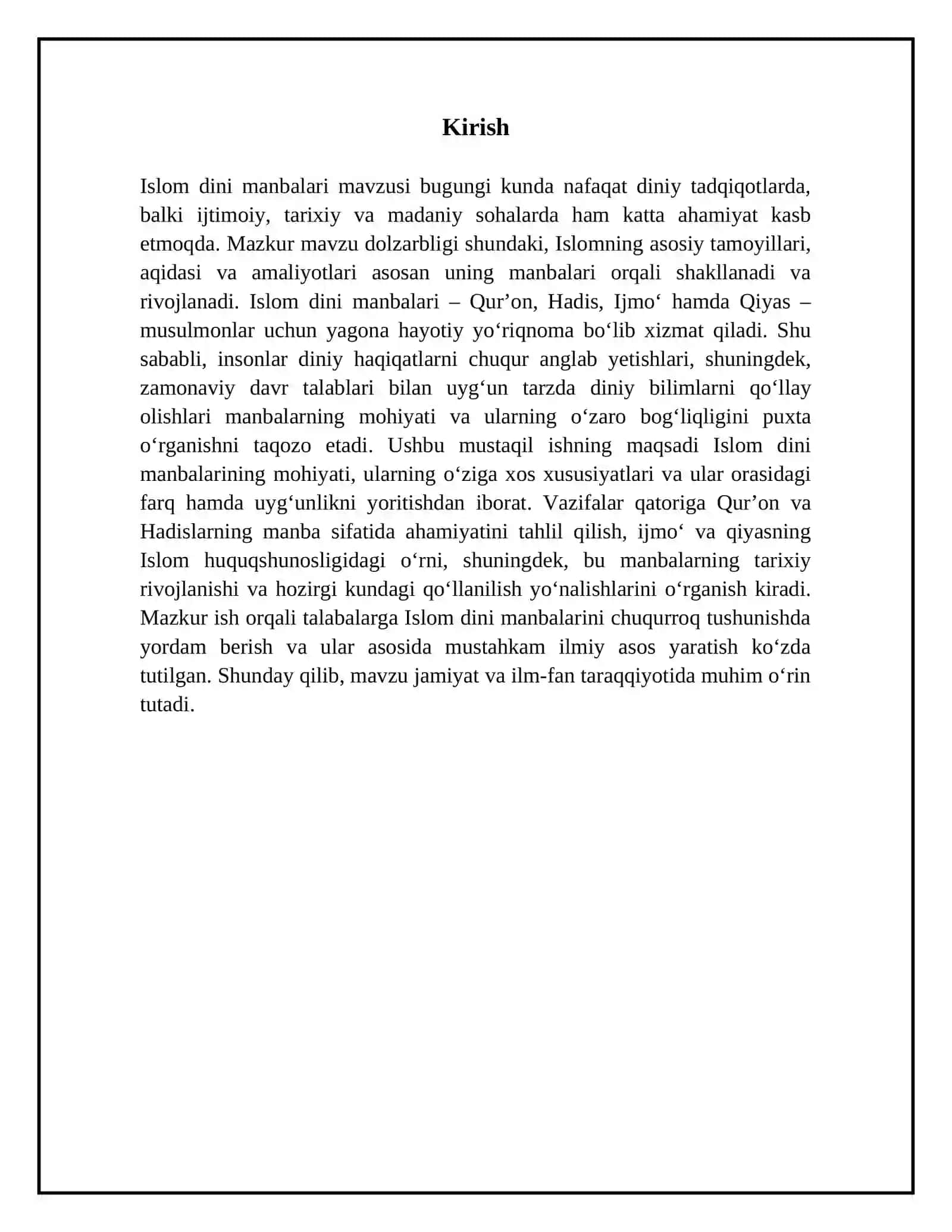 Islom dini manbalari 3