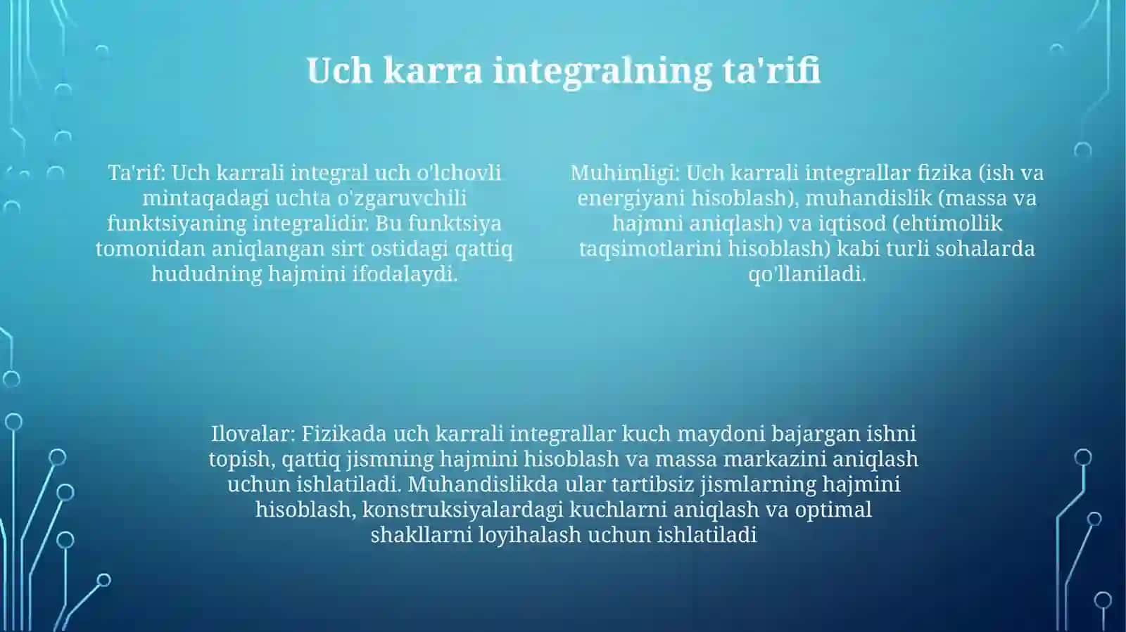 UchKaraliIntegralar 3