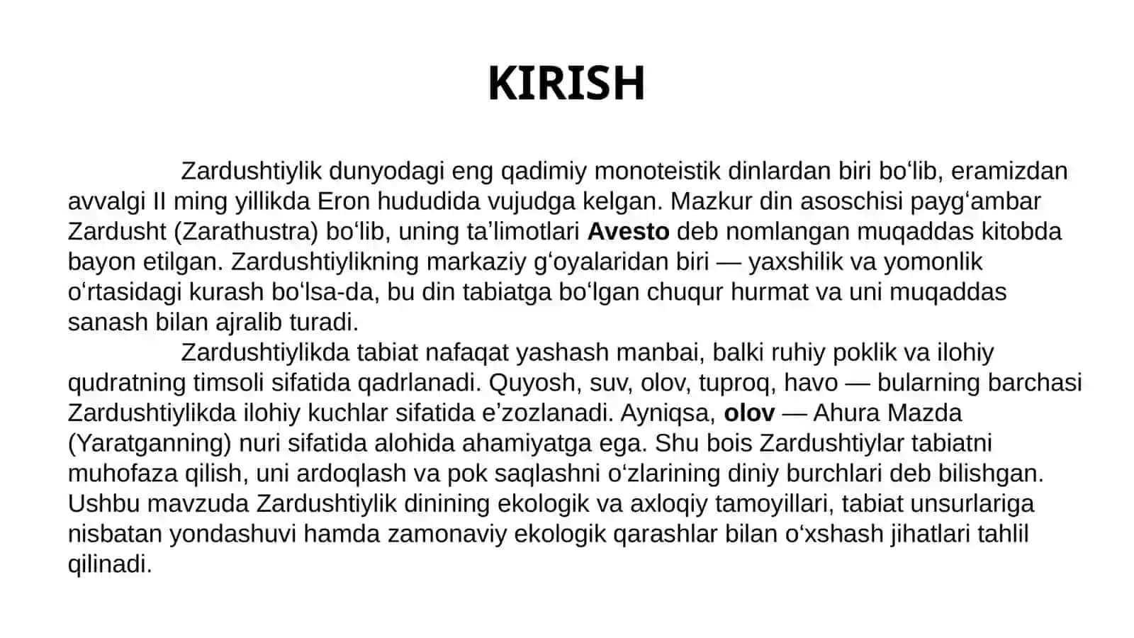 Zardushtiylik va tabiatning ulugʻlanishi 3