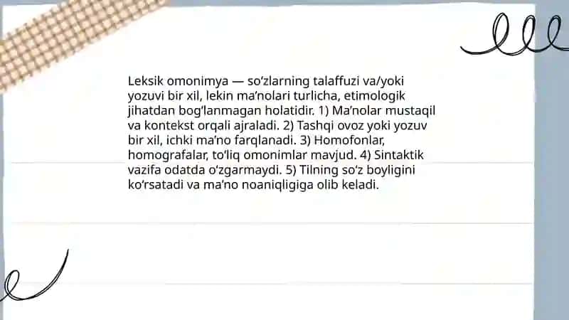 Leksik omonimya 3