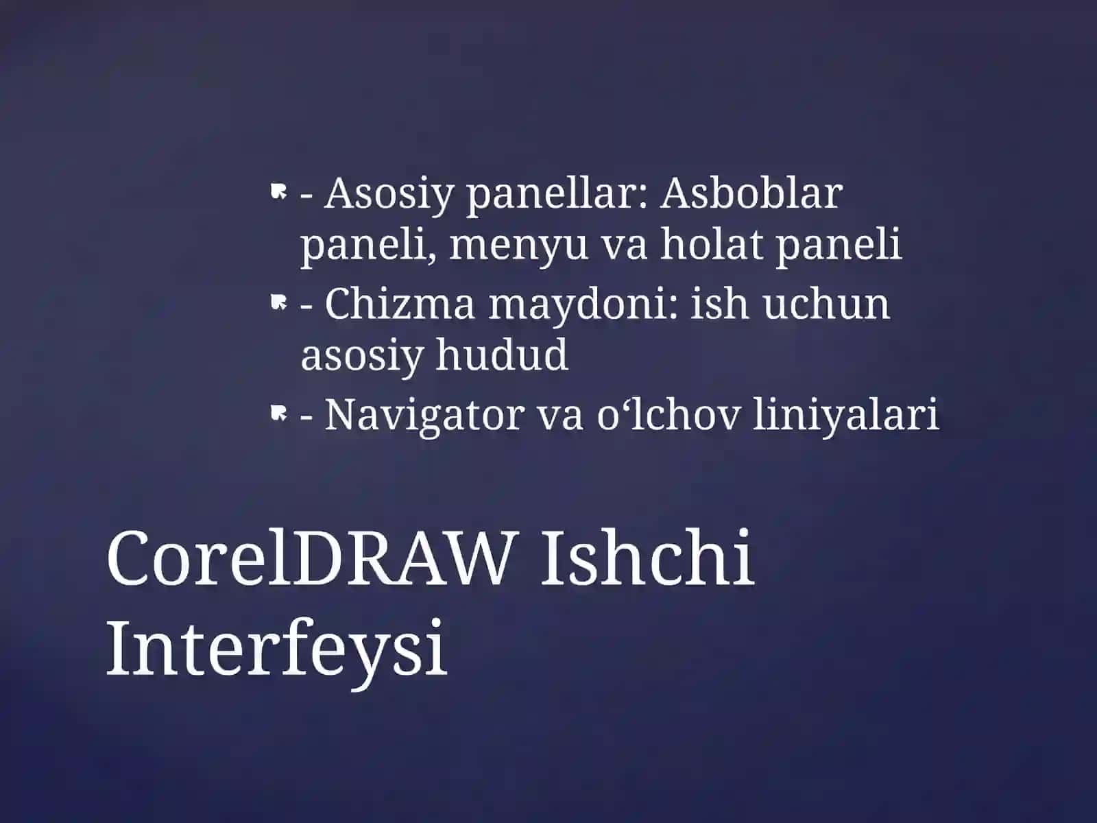 CorelDRAW Dasturiga Kirish 3