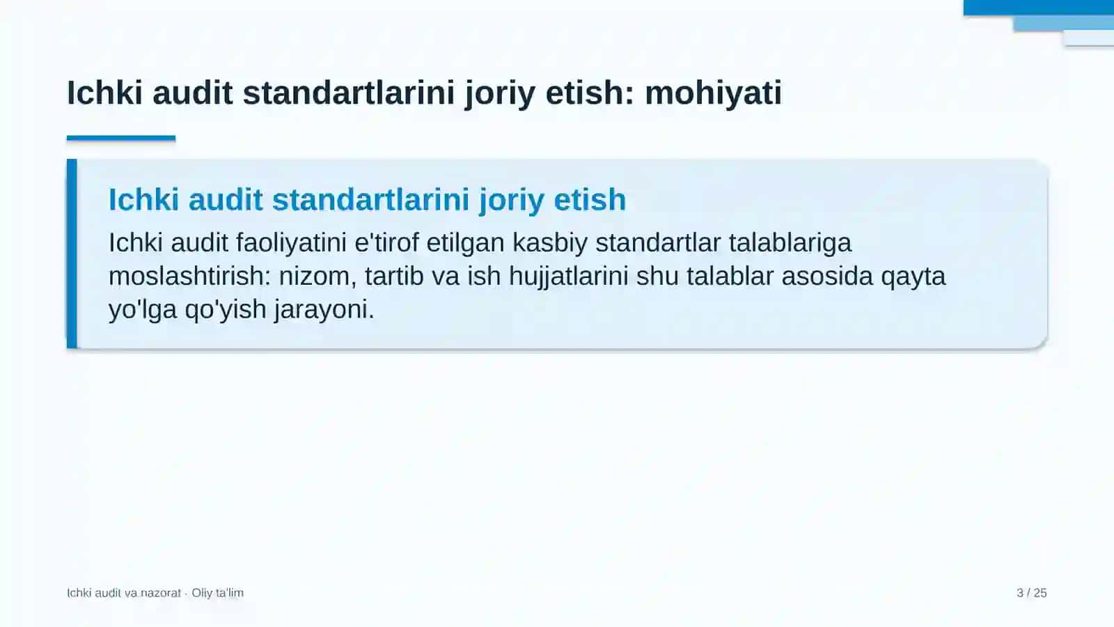 probatsiya xizmatida ichki audit standartlarini joriy etish 7132 3