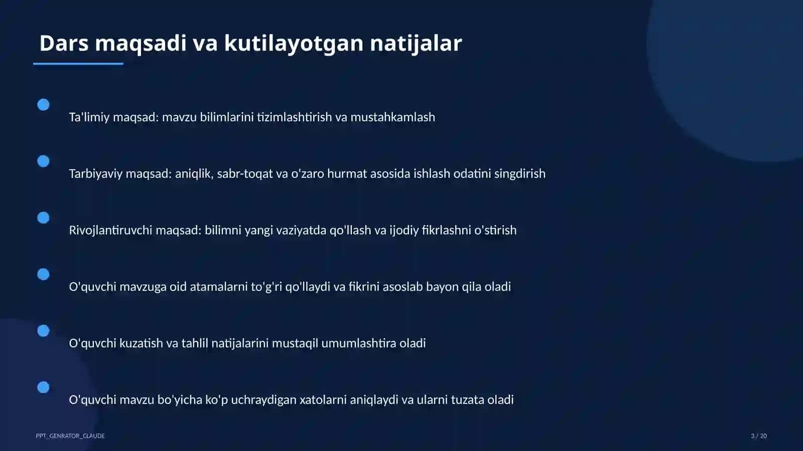 Qurilish chizmalari: bino plani (9-sinf) 3