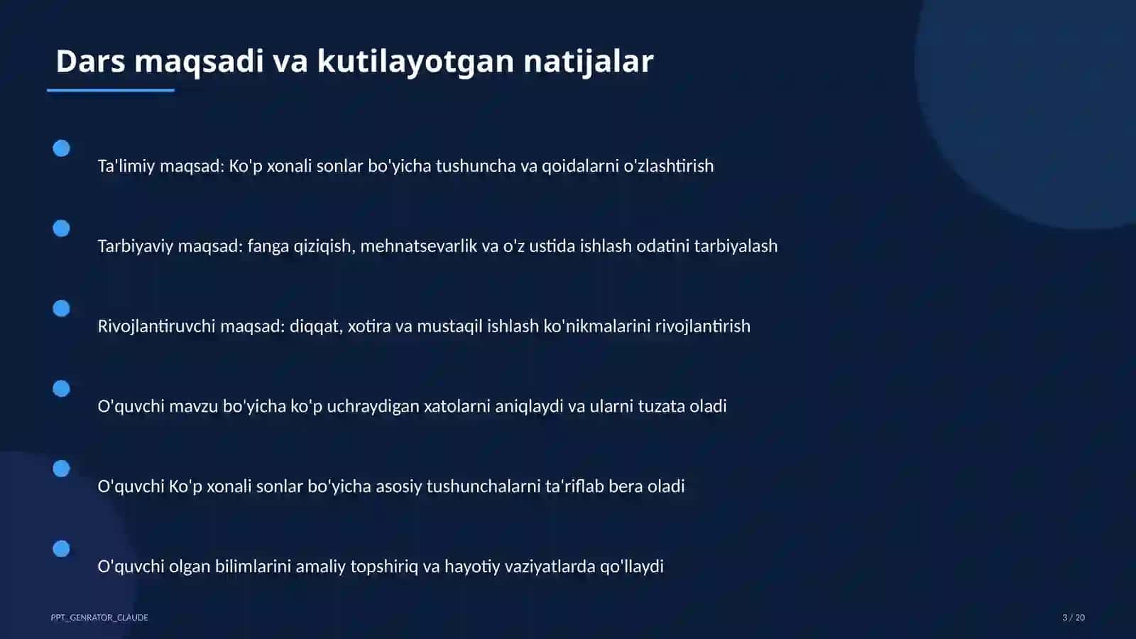 Ko'p xonali sonlar (4-sinf) 3